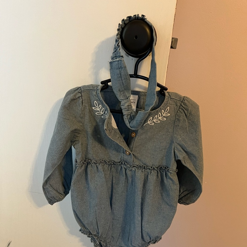 Jean romper 9 month